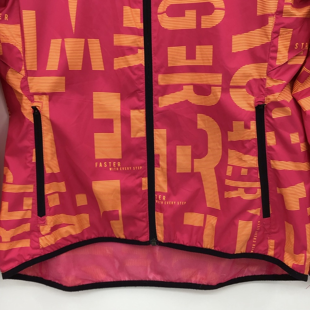 Reebok Pink Orange Windbreaker Jacket - Picture 4 of 15